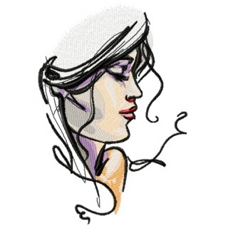 My beloved's face embroidery design - Embroidery Design