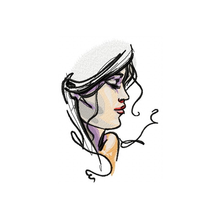 My beloved's face embroidery design - Embroidery Design