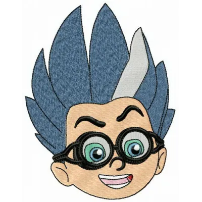 Preview of the Romeo embroidery design from the PJ Mask collection, showcasing intricate details for stitching.