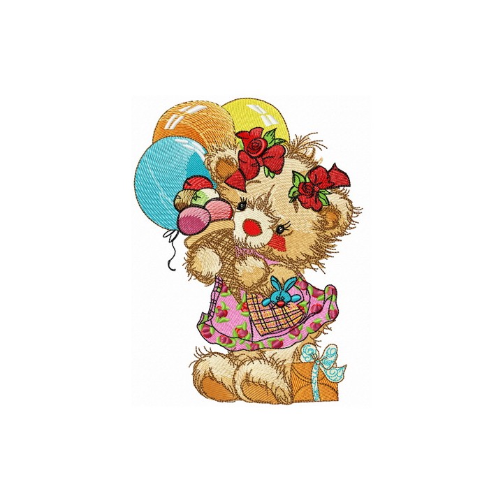 Ice cream for teddy bear embroidery design - Embroidery Design
