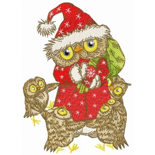 Round dance around Santa embroidery design - Embroidery Design