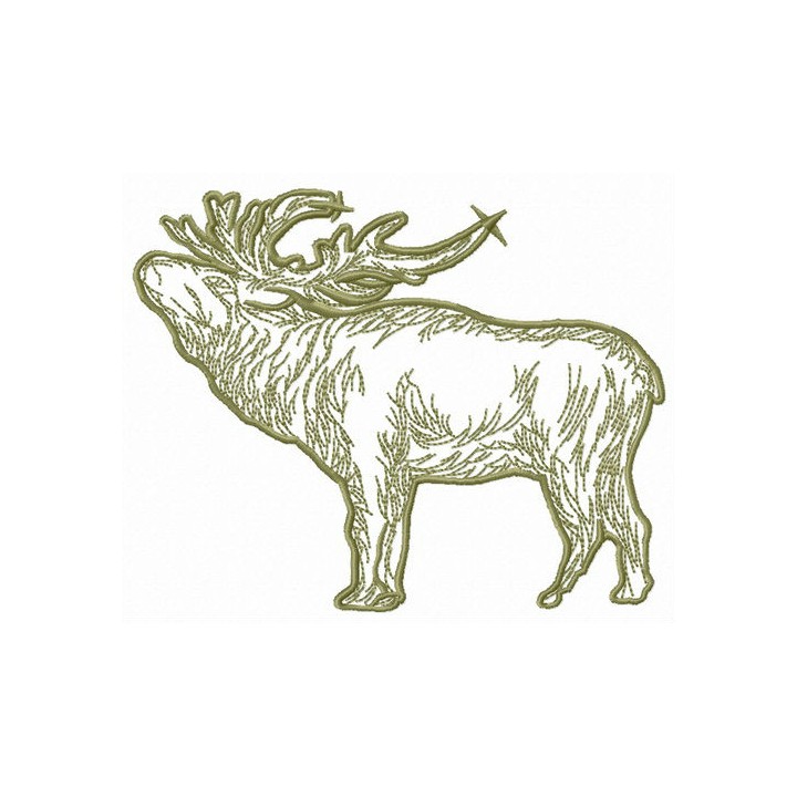 Reindeer embroidery design - Embroidery Design