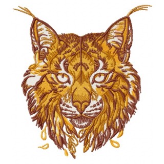 Lynx embroidery design - Embroidery Design