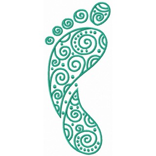 Baby footprint embroidery design - Embroidery Design