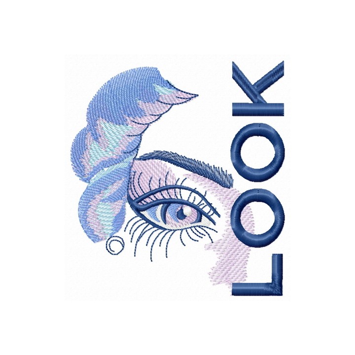 Look embroidery design - Embroidery Design