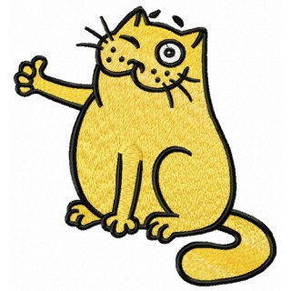 Bravo cat embroidery design - Embroidery Design