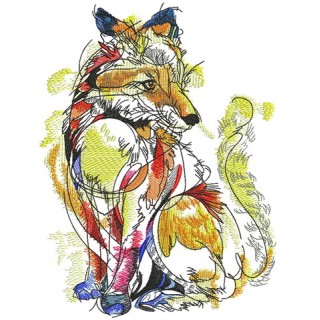 Fox in my dream embroidery design - Embroidery Design