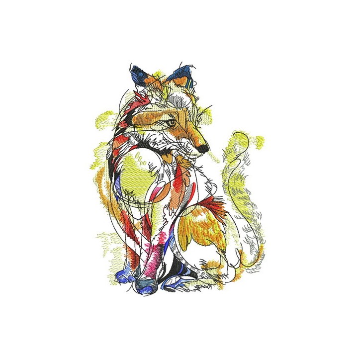 Fox in my dream embroidery design - Embroidery Design