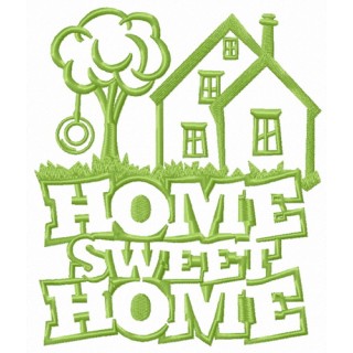 Home sweet home countryside embroidery design - Embroidery Design
