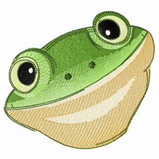 Tyler's tree frog embroidery design - Embroidery Design