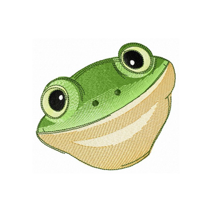 Tyler's tree frog embroidery design - Embroidery Design