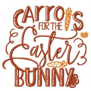 Carrots for the Easter bunny embroidery design - Embroidery Design