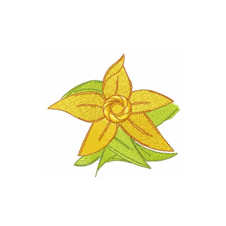 Small daffodil 2 embroidery design - Embroidery Design