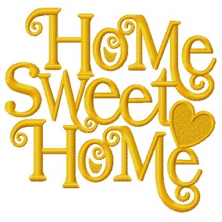 Home Sweet Home embroidery design - Embroidery Design