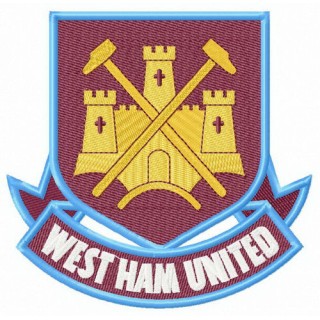 West Ham United F.C. former logo embroidery design - Embroidery Design