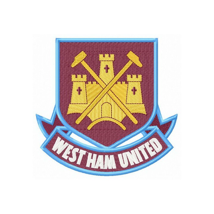 West Ham United F.C. former logo embroidery design - Embroidery Design