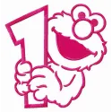 Elmo 1 embroidery design featuring the beloved character from Sesame Street, perfect for children's apparel and accessories.