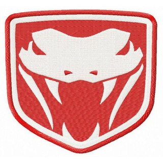 Dodge Viper Fangs embroidery design - Embroidery Design