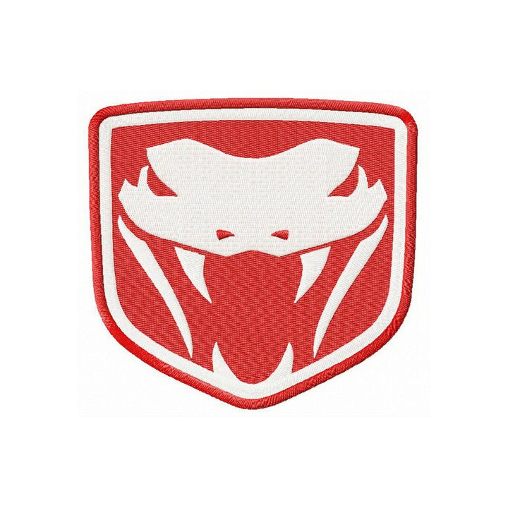 Dodge Viper Fangs embroidery design - Embroidery Design