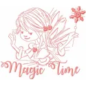 Preview of the Fairy Magic Time embroidery design featuring enchanting details perfect for whimsical projects.