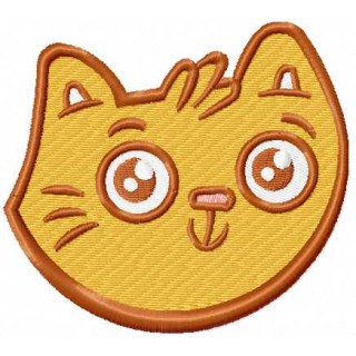 Funny cat face 4 embroidery design - Embroidery Design
