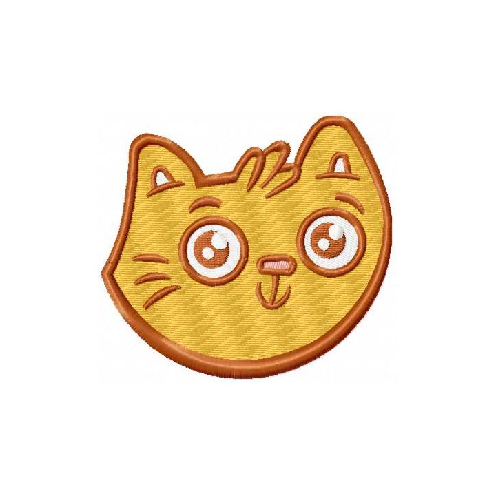 Funny cat face 4 embroidery design - Embroidery Design