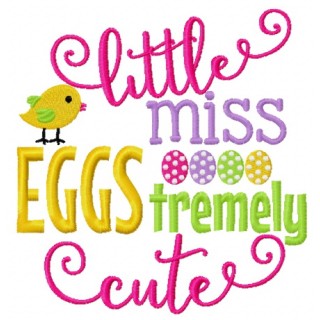 Litttle miss eggs tremely cute embroidery design - Embroidery Design