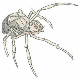 Black Widow Spider embroidery design - Embroidery Design