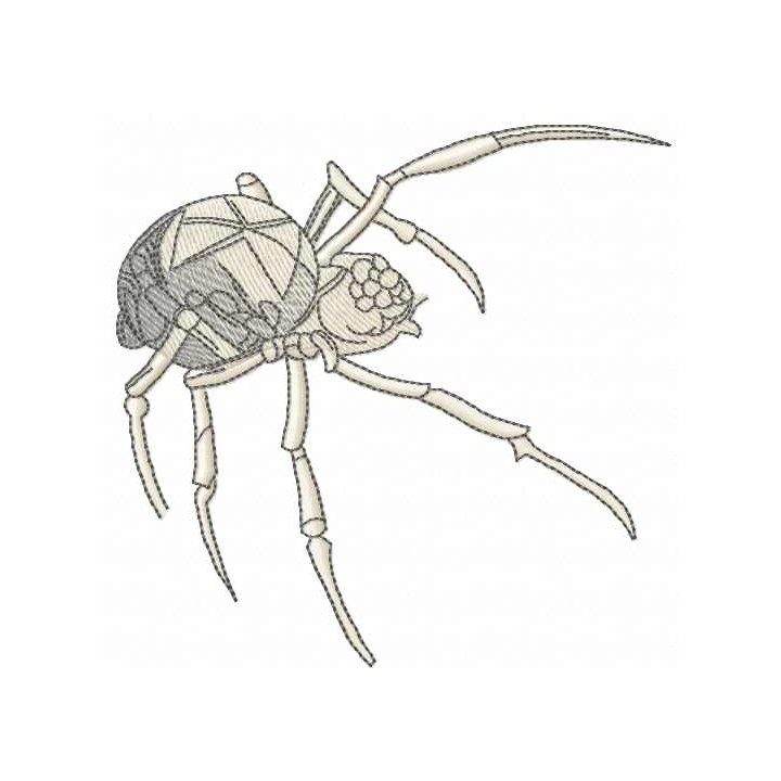 Black Widow Spider embroidery design - Embroidery Design
