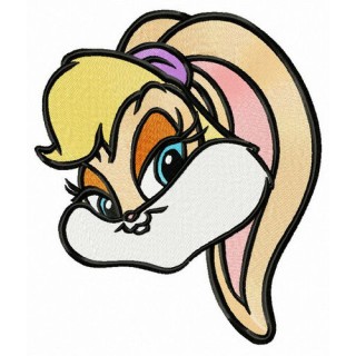Lola bunny head embroidery design - Embroidery Design