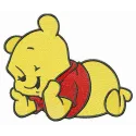 Adorable Cute Baby Pooh embroidery design for baby items, showcasing a charming stitched motif ideal for onesies and blanket…