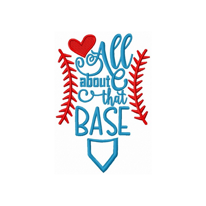 All about that base embroidery design - Embroidery Design