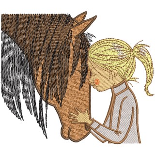 Pure friendship embroidery design - Embroidery Design