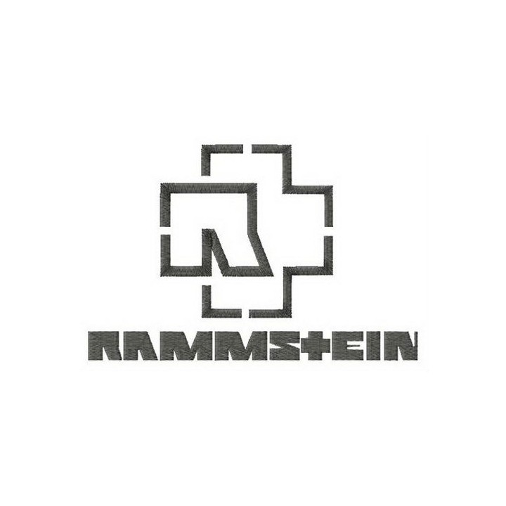 Rammstein alternative logo embroidery design - Embroidery Design