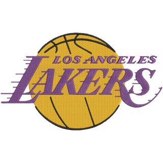 Los Angeles Lakers logo embroidery design - Embroidery Design