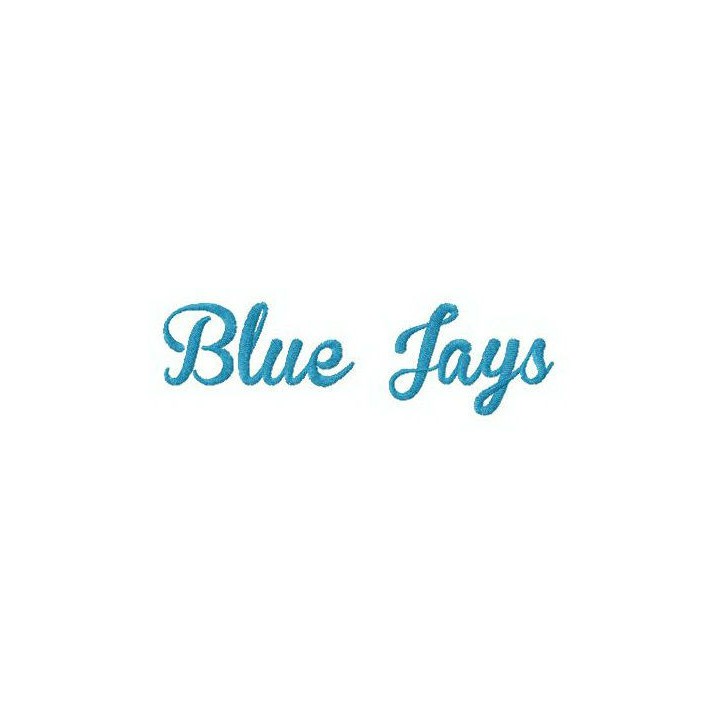 Blue Jays wordmark logo embroidery design - Embroidery Design