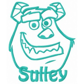 Monster Sulley embroidery design - Embroidery Design