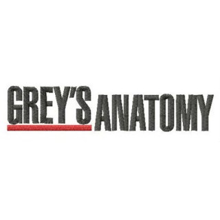 Grey's Anatomy logo embroidery design - Embroidery Design