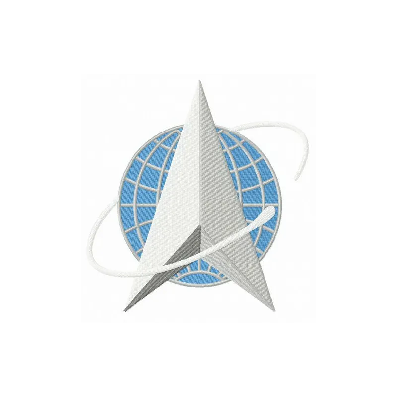 Embroidery design preview of the United States Space Force alternative logo for police and emergency services.