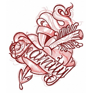 Family embroidery design - Embroidery Design