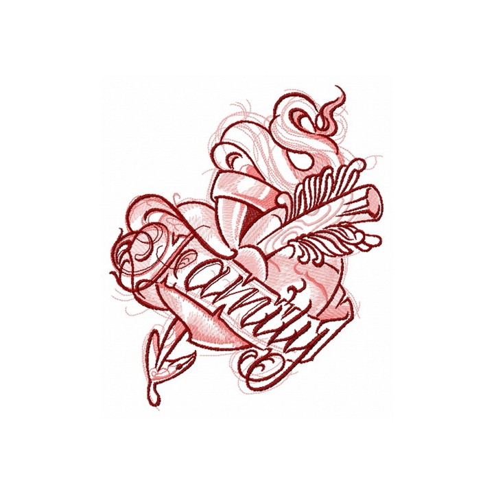 Family embroidery design - Embroidery Design