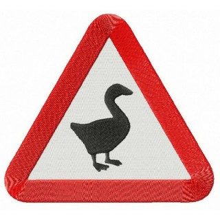 Untitled Goose Game alternative logo embroidery design - Embroidery Design