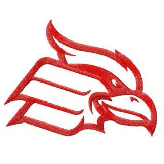 Wheeling Cardinals alternative logo embroidery design - Embroidery Design