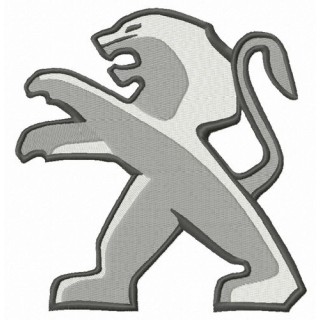 Peugeot lion embroidery design - Embroidery Design