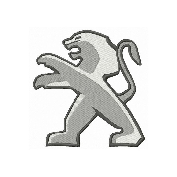 Peugeot lion embroidery design - Embroidery Design