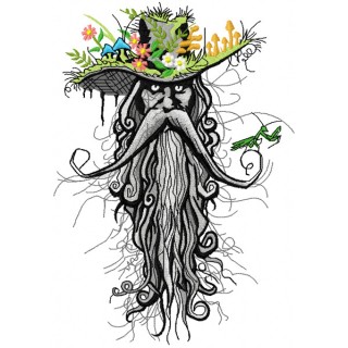 Root man embroidery design - Embroidery Design