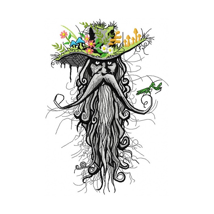 Root man embroidery design - Embroidery Design