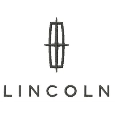 Lincoln logo embroidery design featuring intricate stitching patterns for automotive enthusiasts.