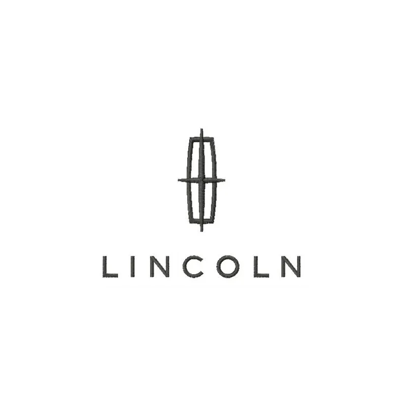 Lincoln logo embroidery design featuring intricate stitching patterns for automotive enthusiasts.