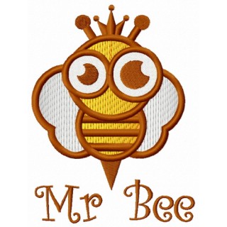 Mr Bee embroidery design - Embroidery Design